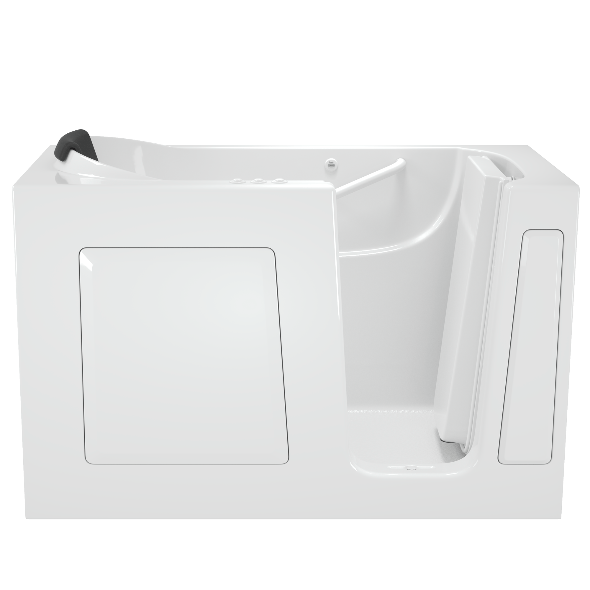Gelcoat Premium Series 30 x 60 -Inch Walk-in Tub With Combination Air Spa and Whirlpool Systems - Right-Hand Drain